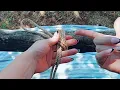 Single column tie square knot finish