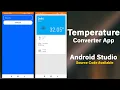 How to Make Temperature Converter App Android App Development Learncode With Rk