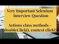 Actions class methods doubleClick contextClick