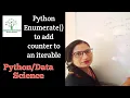 Class 9-Python Enumerate Function How And Why To Use This Clear Concept With Live Session