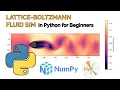 Simple Lattice-Boltzmann Simulator in Python Computational Fluid Dynamics for Beginners