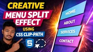 Creative Menu Split Effect Using CSS Clip-Path
