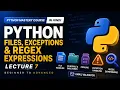 Python File Handling Exception Handling Regex File Regex TechSpirit
