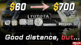Baja Designs Rigid KC Nacho Auxbeam Morimoto Diode Dyn TYRI - Off-road Led Lights Comparison