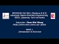 EECS2030 F21 - Introduction Overview of Week 1