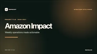 Amazon Impact Operations Intelligence with AWS and React rdprassy