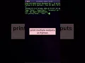 How to print multiple outputs in one line in Python