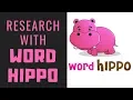 Research with Word Hippo for Merch by Amazon