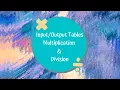 Tables with Multiplication and Division