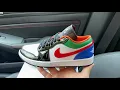 Air Jordan 1 Low Multicolor Black Toe shoes