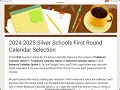 2024-2025 Silver Schools Calendar Selection Process