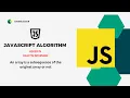 Subsequence of the original Array Javascript DSA ReactJS Interview