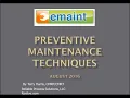 Best Practices Webinar Preventive Maintenance Techniques