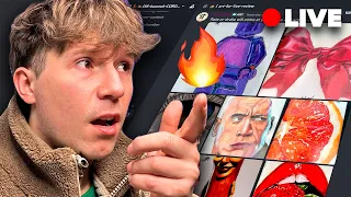 I Review YOUR ART live 😩🤌 (send art on Discord)