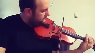 نزيه أبو الريش على الكمان                    دندنها