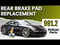Porsche 991 2 Rear Brake Pad Replacement - Porsche 911 2016-2019