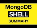 MongoDB Shell 07 MongoDB Shell Module Summary