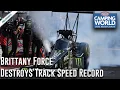 Brittany Force destroys Bandimere Track Speed Record