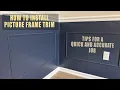 How to install picture frame trim fast and accurate - picture frame moulding or wainscoting trim