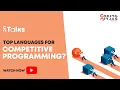 Top Languages For Competitive Programming