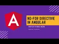 Ngfor directive in angular