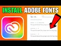 How To Install Adobe Fonts In Creative Cloud 2026 Quick And Easy Guide