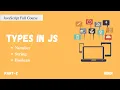 Data Types in JavaScript Number String Boolean JavaScript Full Course Part - 2 Hindi