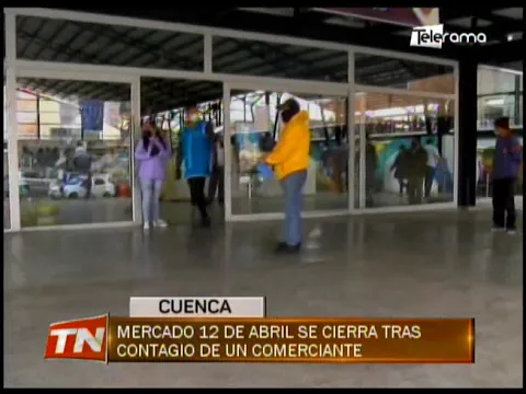 Mercado 12 de abril se cierra tras contagio de un comerciante