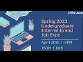 JSOM Undergraduate Spring 2023 Internship Job Expo April 20th