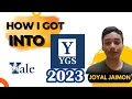 My YYGS Application Journey - Joyal Jaimon