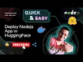 How to Deploy Node js App on Hugging Face Using Docker - Quick Easy