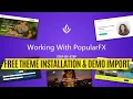 How to Install Demo Import PopularFX Theme Pagelayer 2023