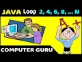 Java Program - 15 LOOP Even Series 2 4 6 8 10 N