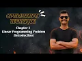 Introduction to Linear Programming LPP Optimization Techniques MCA Chapter 1 Basic Terms
