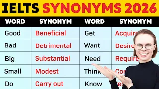 30 Most Important IELTS Vocabulary Synonyms for 2026