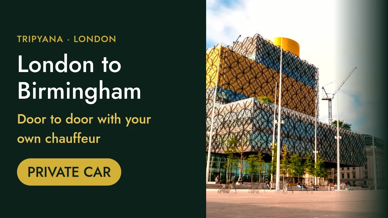 London to Birmingham by Private Chauffeur: Routes, Stops, the NEC & a Fixed Fare