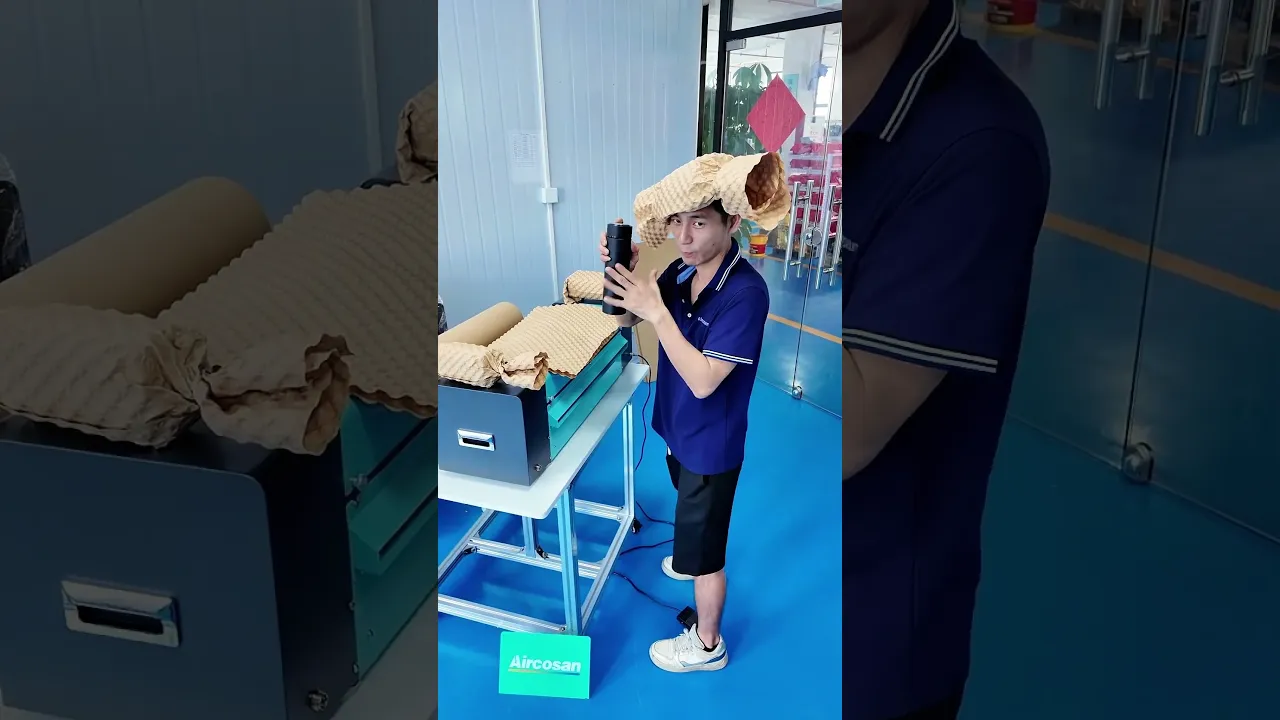 Papierblasen-Kissenformmaschine, geeignet für Massenbestellverpackung in E-Commerce-Lagern