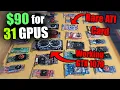 I somehow profited from buying 31 GPUS off ebay and got a working GTX 1070