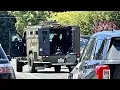 Eureka PD and Humboldt Sheriff use Bearcat ARMORED VEHICLE for suspect holding Female HOSTAGE