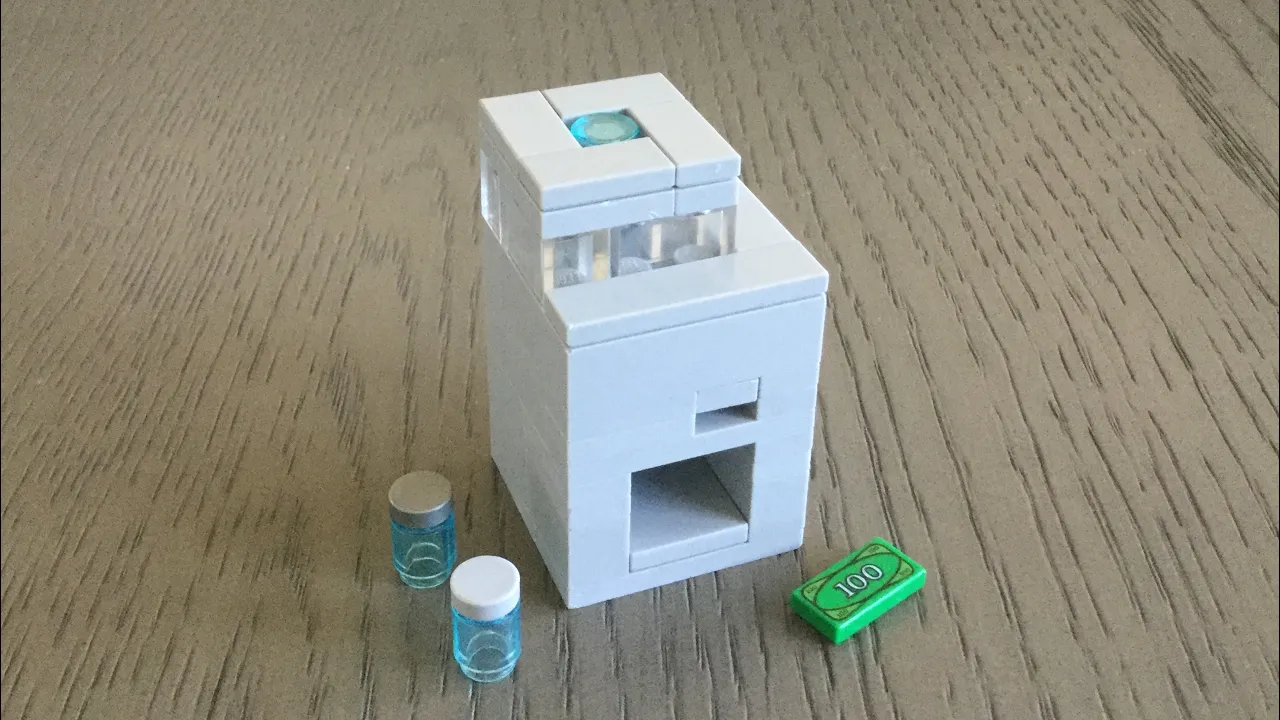 Mini LEGO Snack and Drink Vending Machine! Full Tutorial!. 