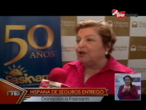 Hispana de seguros entregó Donación a Fasinarm