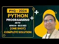 Python programming PYQ 2024 - AKTU BTECH