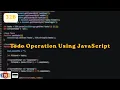 Building a Todo List DOM scripting only Part 2 Exploring JavaScript Day 32 ScratchStart00