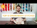 Lagu Embroidery for beginners | TOP 10 stitches!