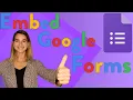 How To Embed a Google Form on Your Website