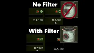 Proof that the Air Filter Absorber is broken in Escape From Tarkov