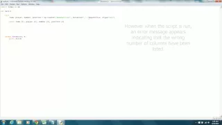 Python NumPy Script Error - Wrong Number of Columns Error Because of Hash Sign