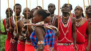 Maasai Footsteps Show Traditional Maasai Dance And Songs Rhythmic Maasai Deep Humming 
