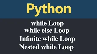 While Loop and Nested while Loop in Python Hindi
