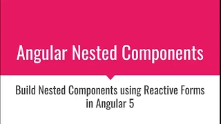 Angular 5 Nested Components